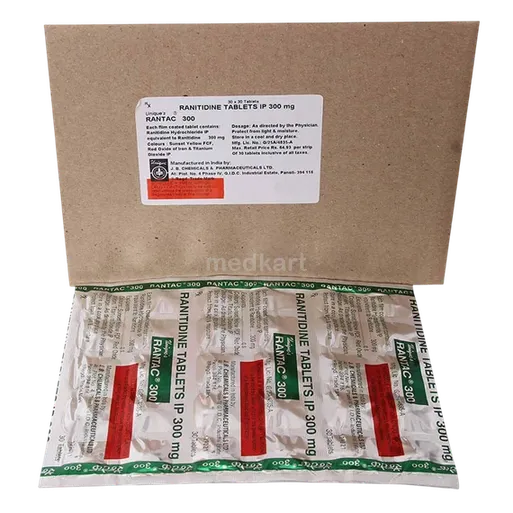 rantac 300mg tablet 30's